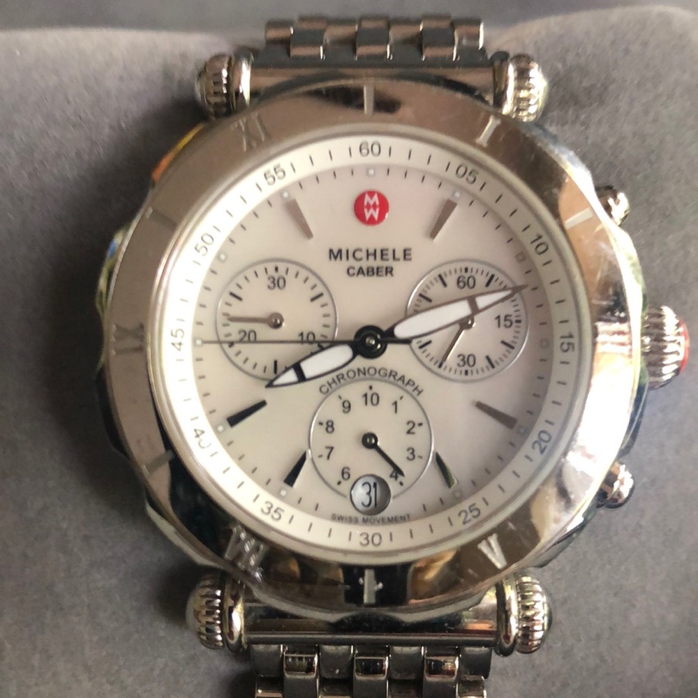 Michele NON- Diamond Caber Watch Stainless Steel - Picture 4 of 6